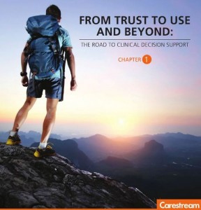 Carestream CIO eBook covers factors driving clinical collaboration and change in healthcare IT image of Carestream CIOebook